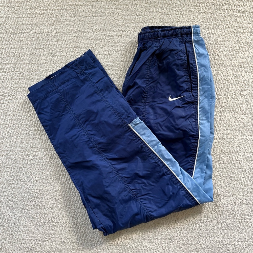 Nike Navy and Light Blue Athletic Pants